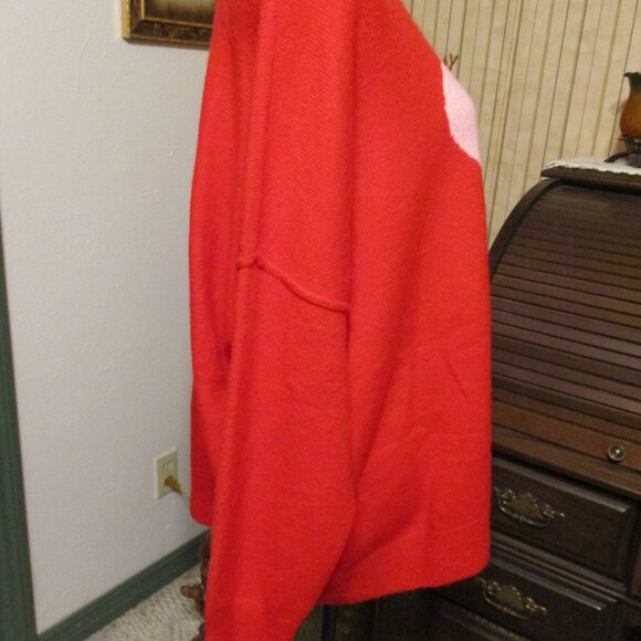 Vince Camuto Be Mine Valentine Oversized Ultra Soft Fit Long Sleeved Sweater XL - Picture 2 of 5